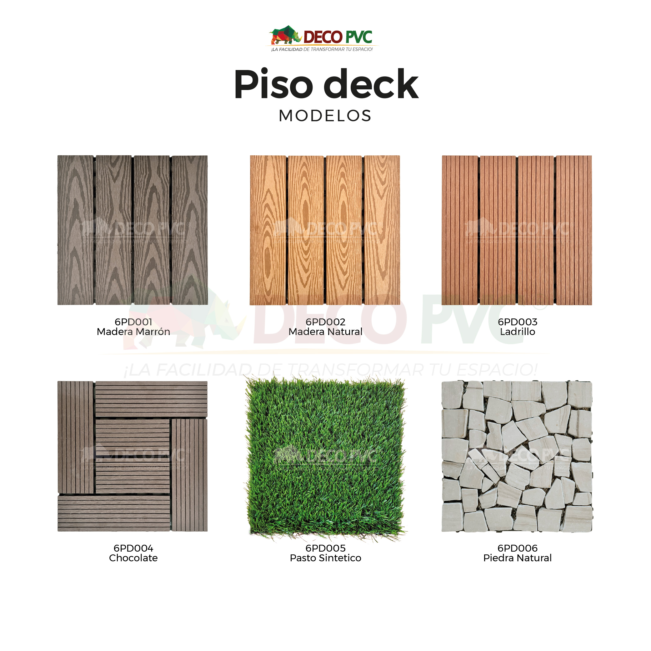 Foto 8 pulgar | Piso Deck Ladrillo Wpc Modular Jardín 30x30cm Fácil Instalación 6pzs