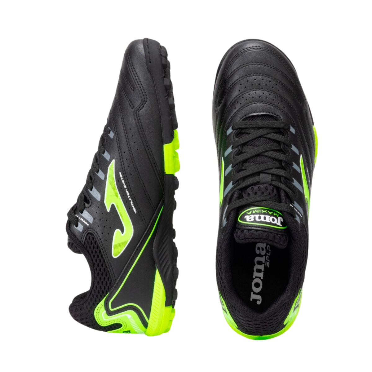 Foto 4 | Tenis Joma Maxima Turf Negro Verde Fútbol Rápido Resistente