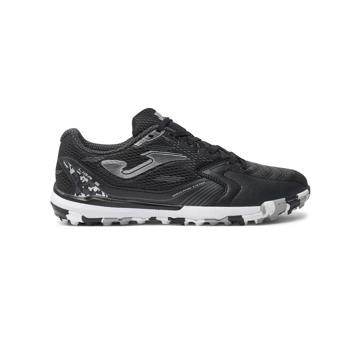 Tenis Joma Liga-5 Turf Negro Fútbol Rápido Resistente $1,199