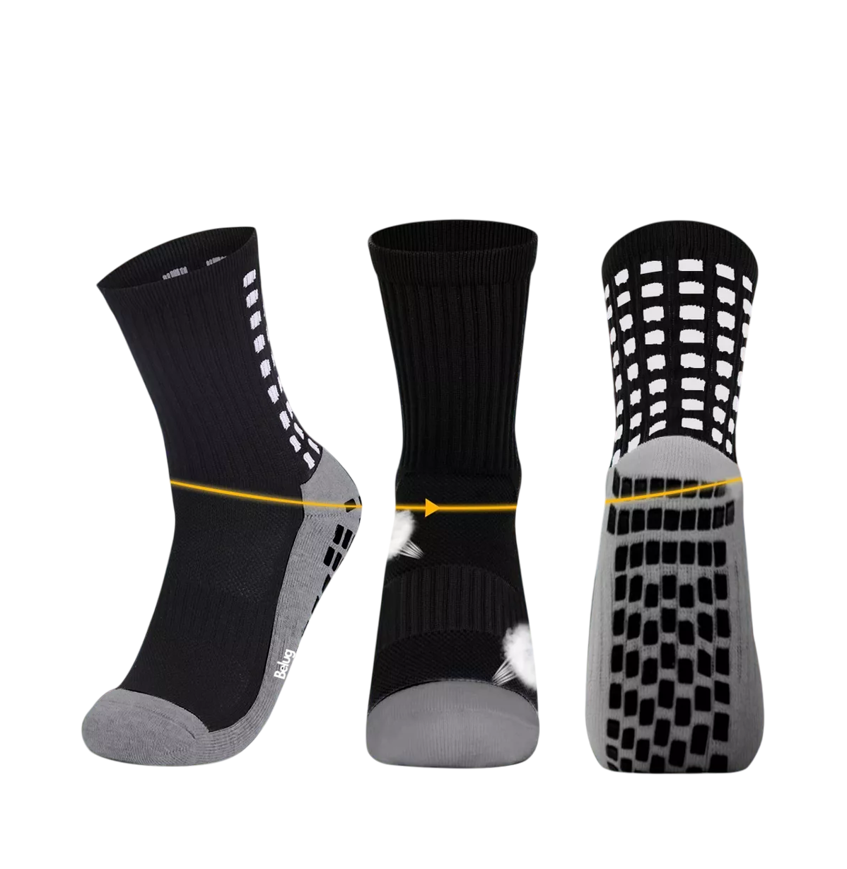 Foto 3 pulgar | Calcetin Media Deportivos Fútbol Antideslizantes Belug 8 Pares (variado Colores)