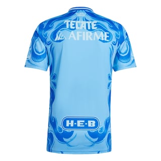 Foto 3 | Playera Visitante Tigres Uanl 25/26 Adidas Azul Hombre