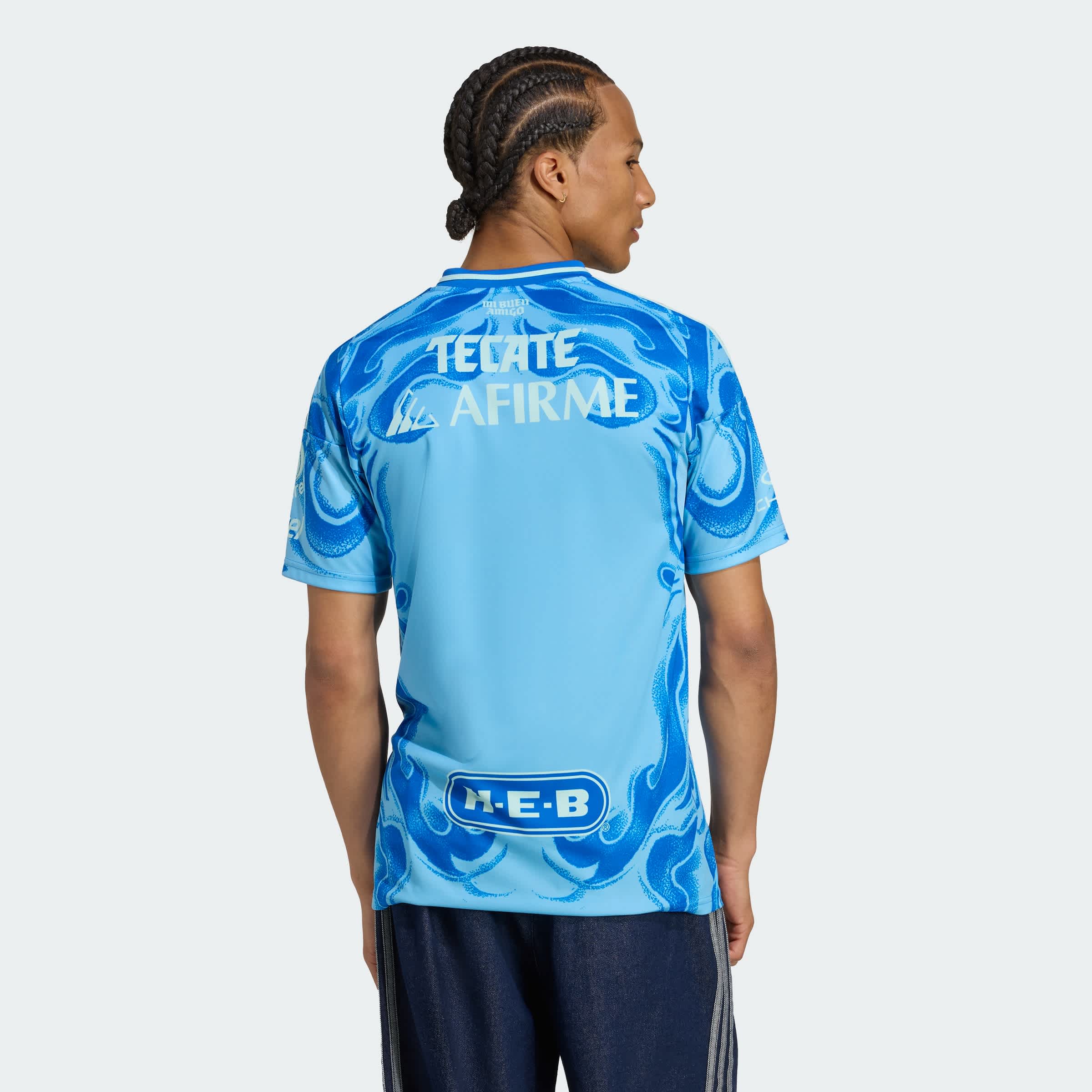 Foto 6 pulgar | Playera Visitante Tigres Uanl 25/26 Adidas Azul Hombre