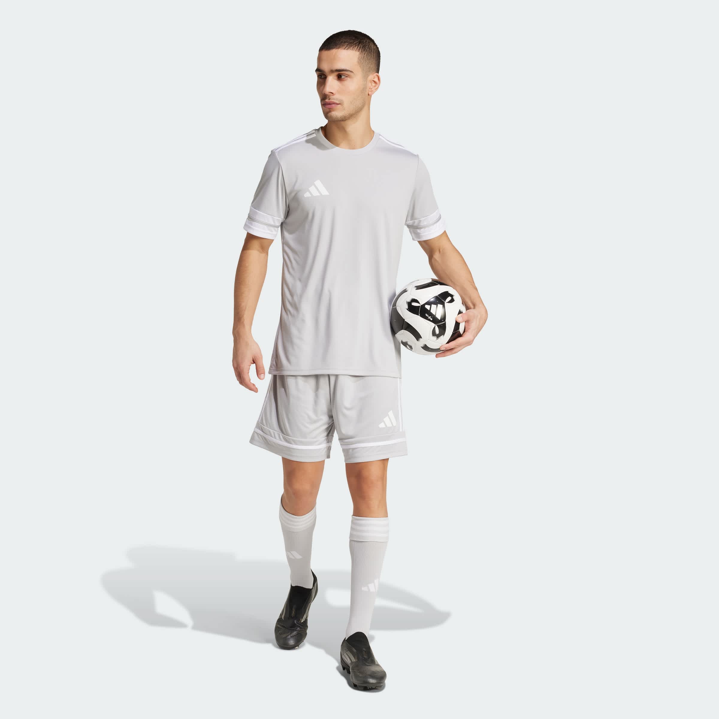 Foto 9 pulgar | Shorts Squadra 25 Adidas Gris Hombre