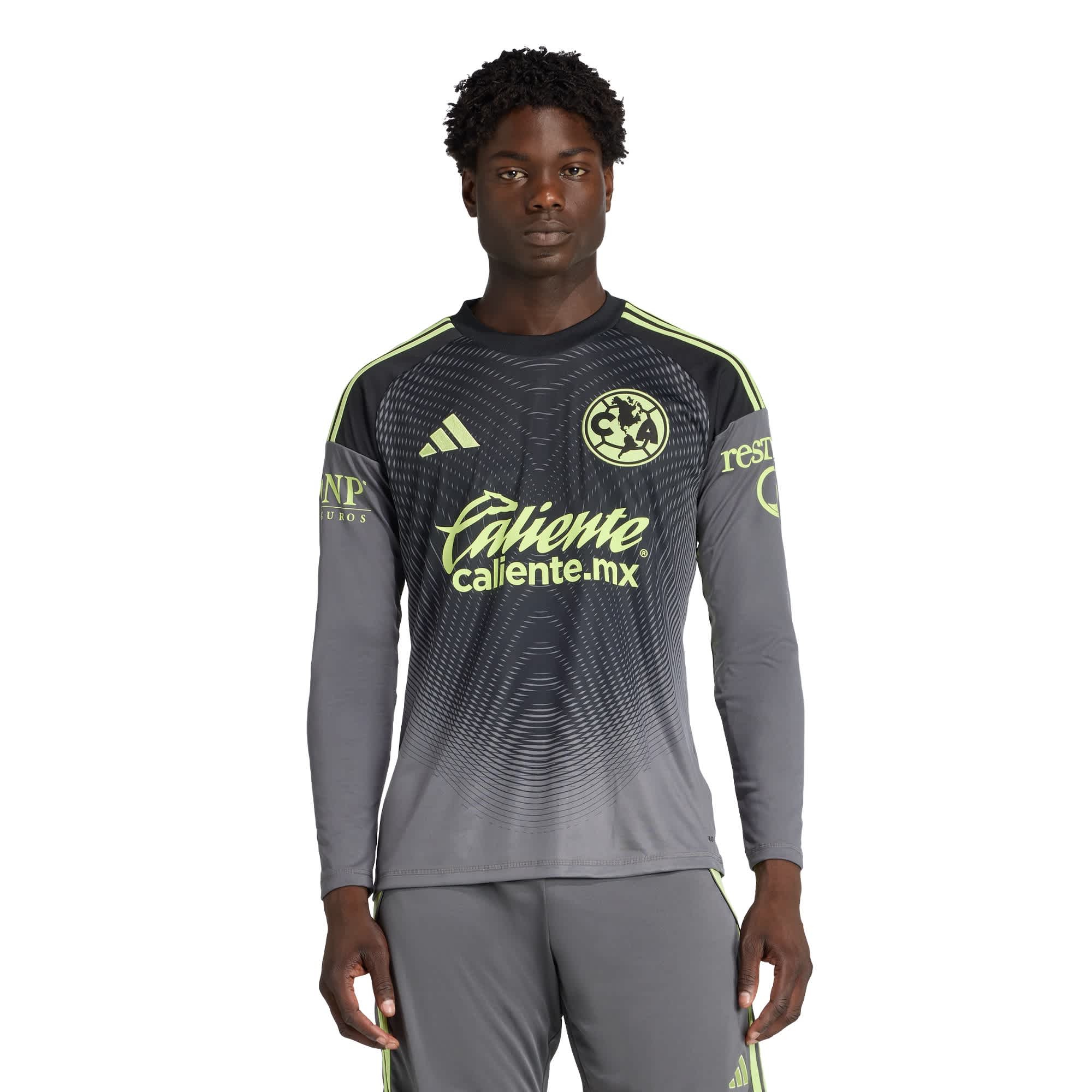 Foto 3 pulgar | Jersey De Portero Club América 25/26 Manga Larga Adidas Gris Hombre