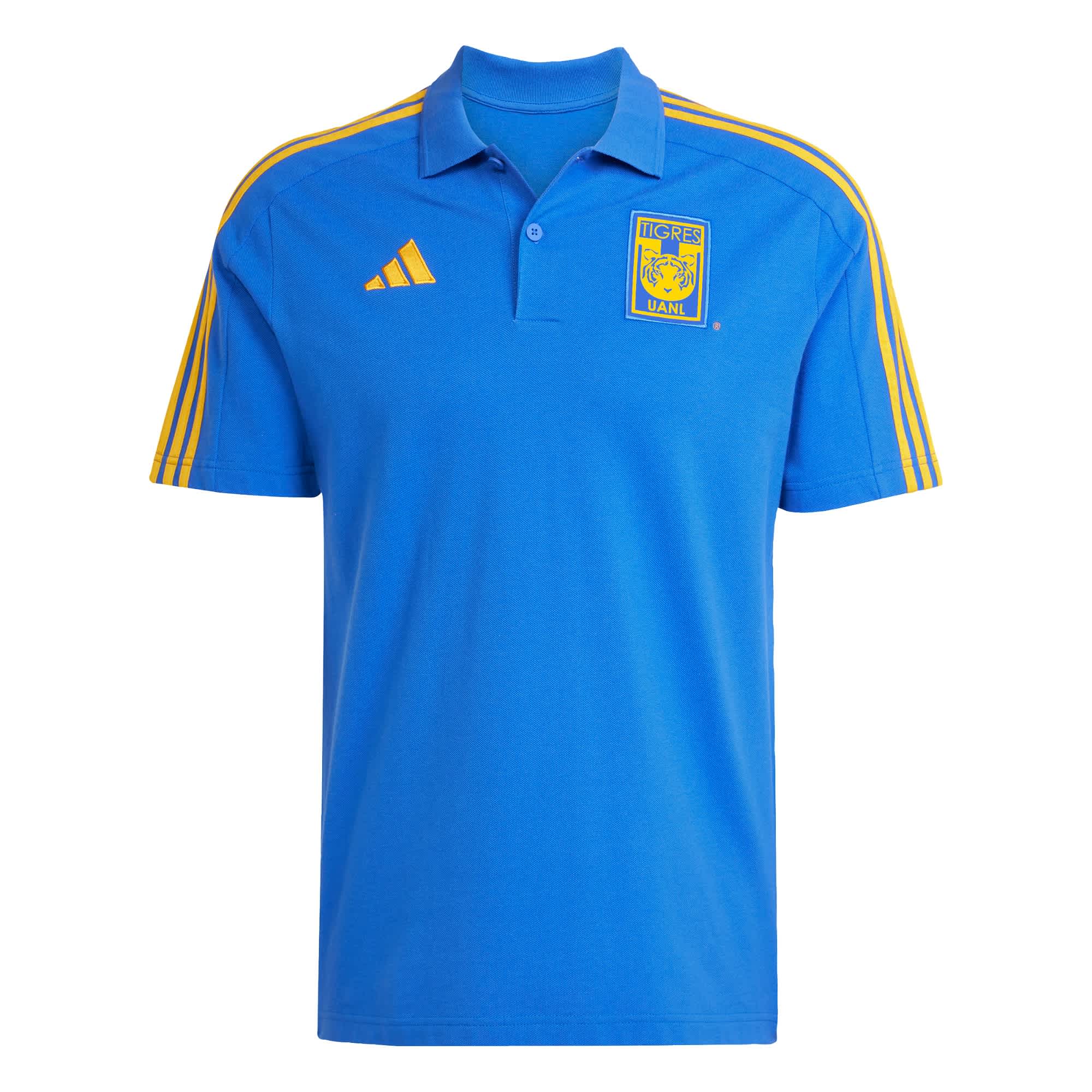 Foto 2 pulgar | Playera Polo Tigres Uanl Dna Adidas Azul Hombre