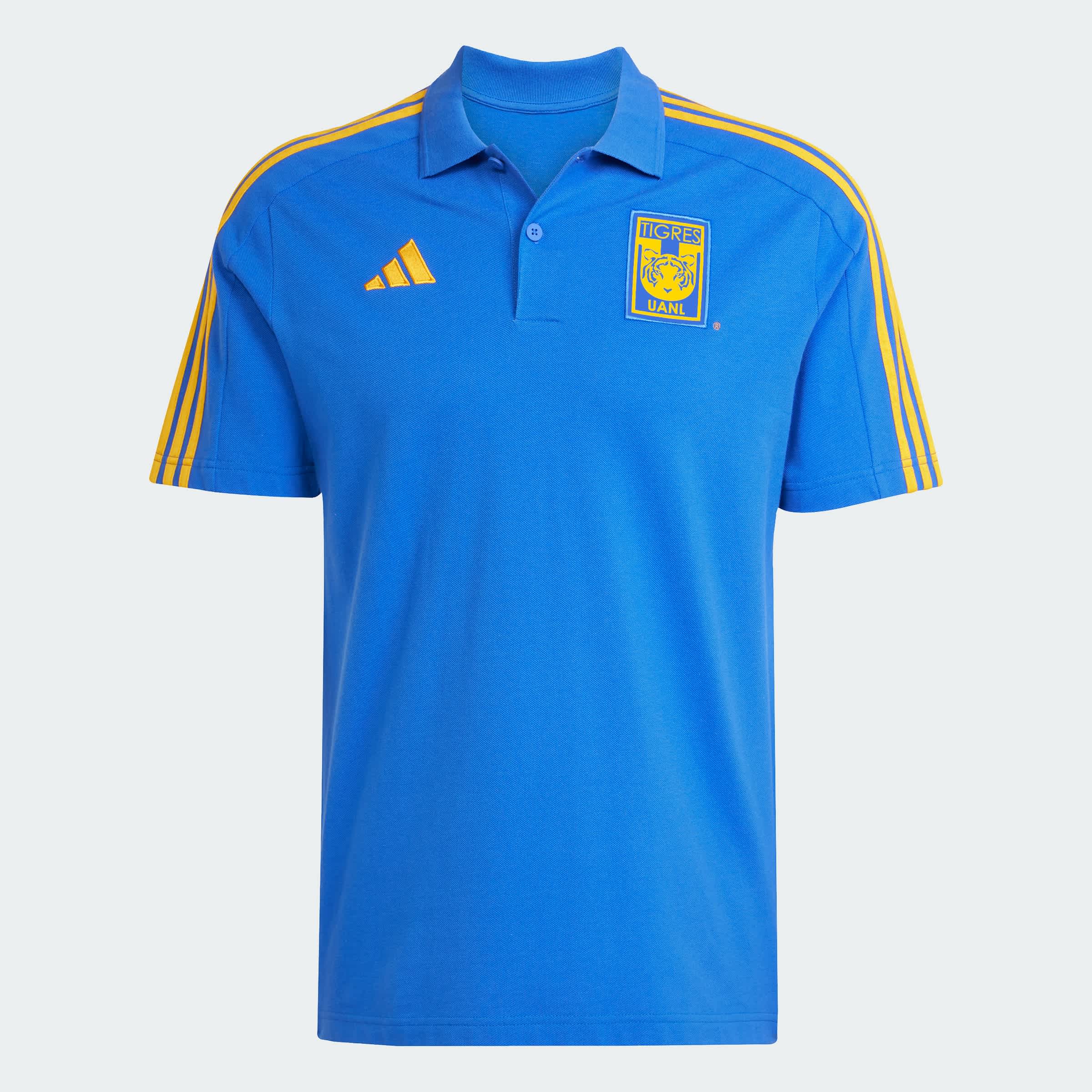 Foto 3 | Playera Polo Tigres Uanl Dna Adidas Azul Hombre