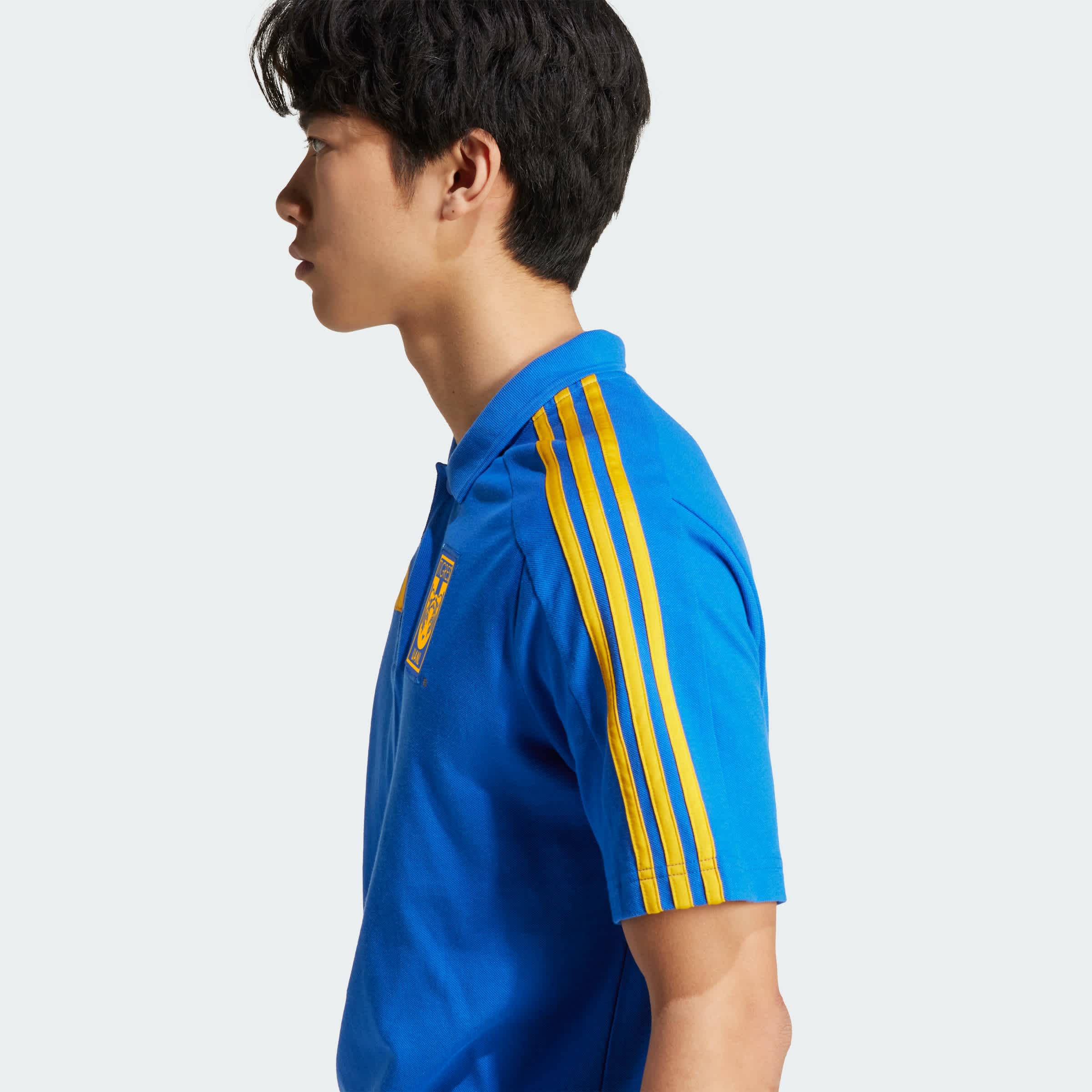 Foto 7 pulgar | Playera Polo Tigres Uanl Dna Adidas Azul Hombre