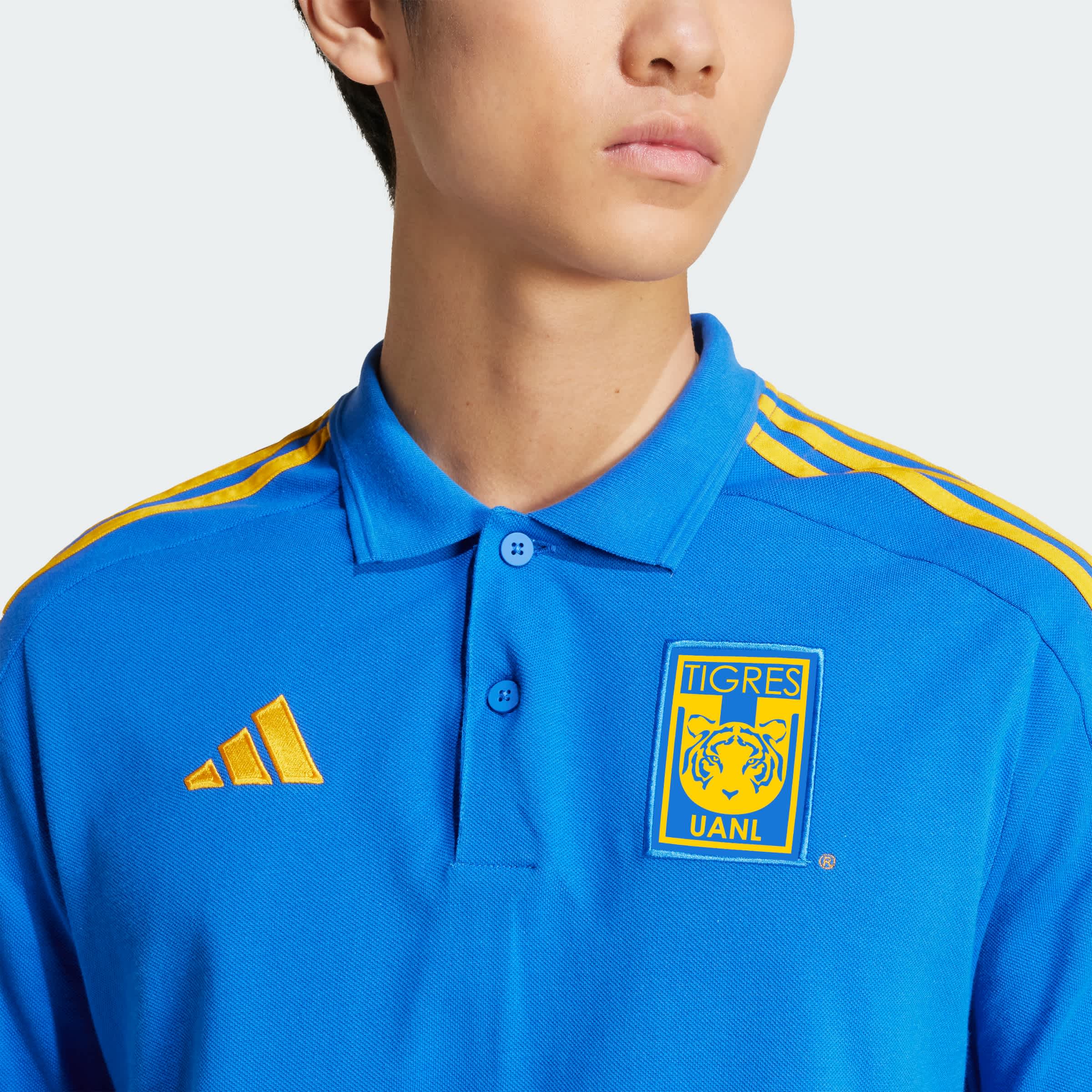 Foto 8 pulgar | Playera Polo Tigres Uanl Dna Adidas Azul Hombre