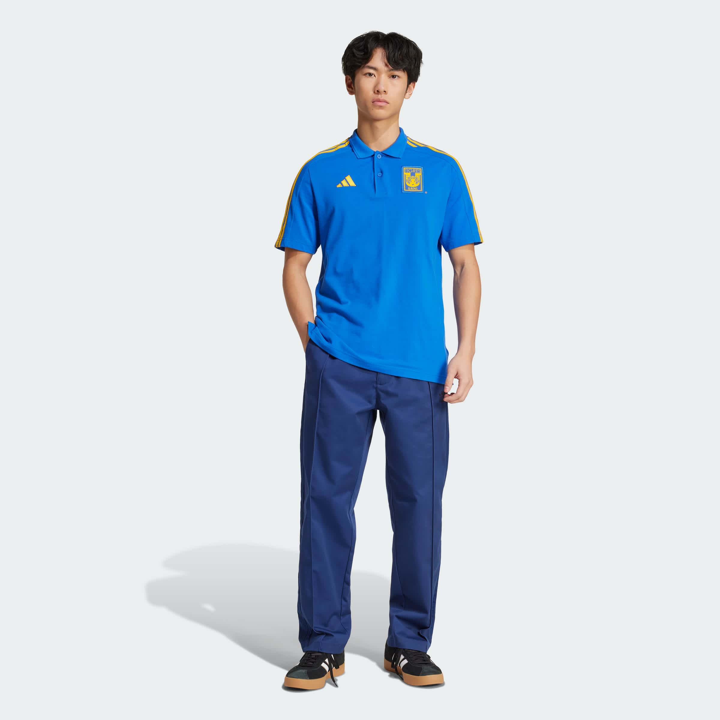 Foto 9 pulgar | Playera Polo Tigres Uanl Dna Adidas Azul Hombre