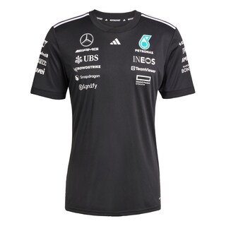 Foto 1 | Playera De Piloto Mercedes - Amg Petronas F1 Team Adidas Negro Mujer