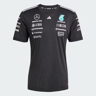 Foto 3 | Playera De Piloto Mercedes - Amg Petronas F1 Team Adidas Negro Mujer