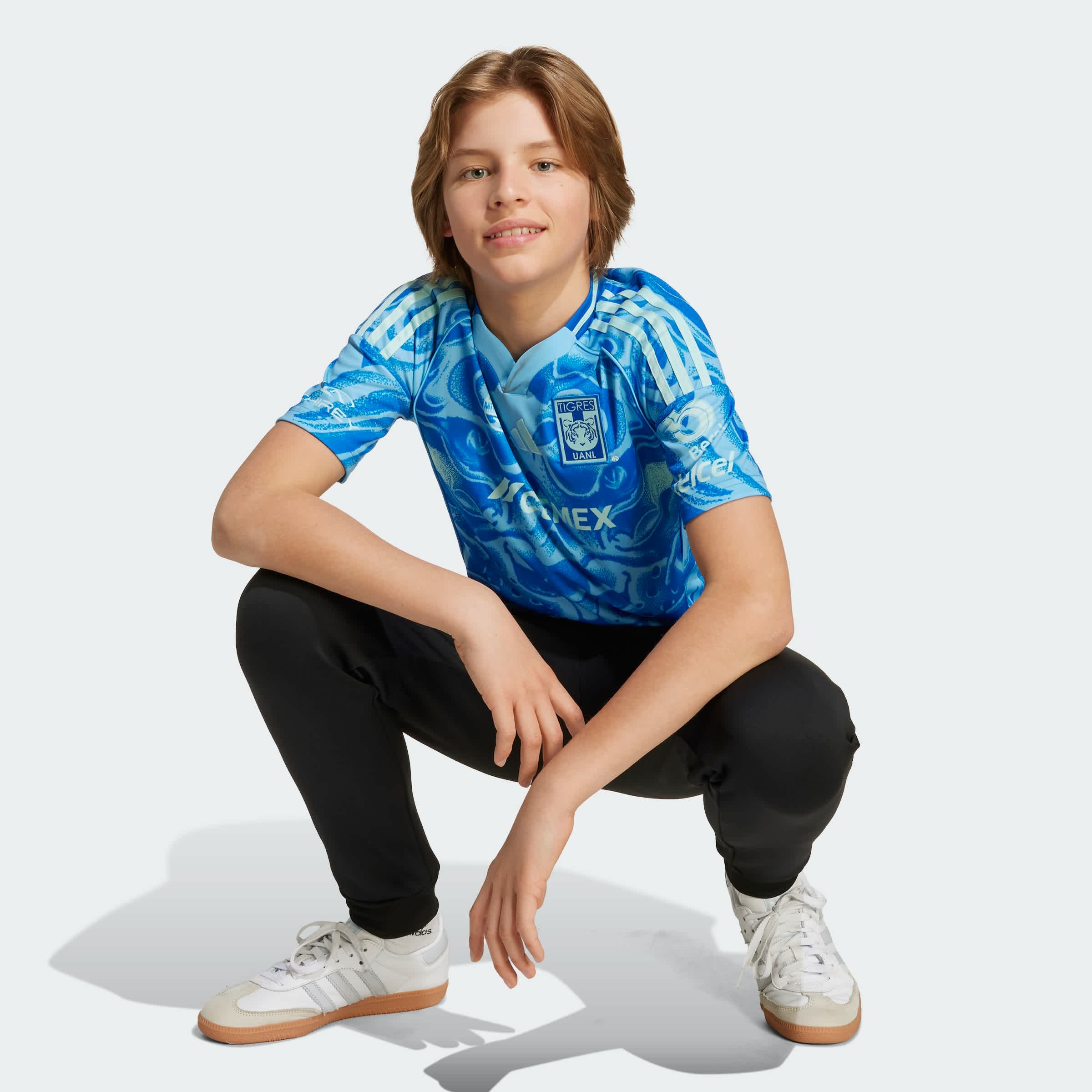 Foto 9 pulgar | Jersey Visitante Tigres Uanl 25/26 Para Niños Adidas Azul Niños