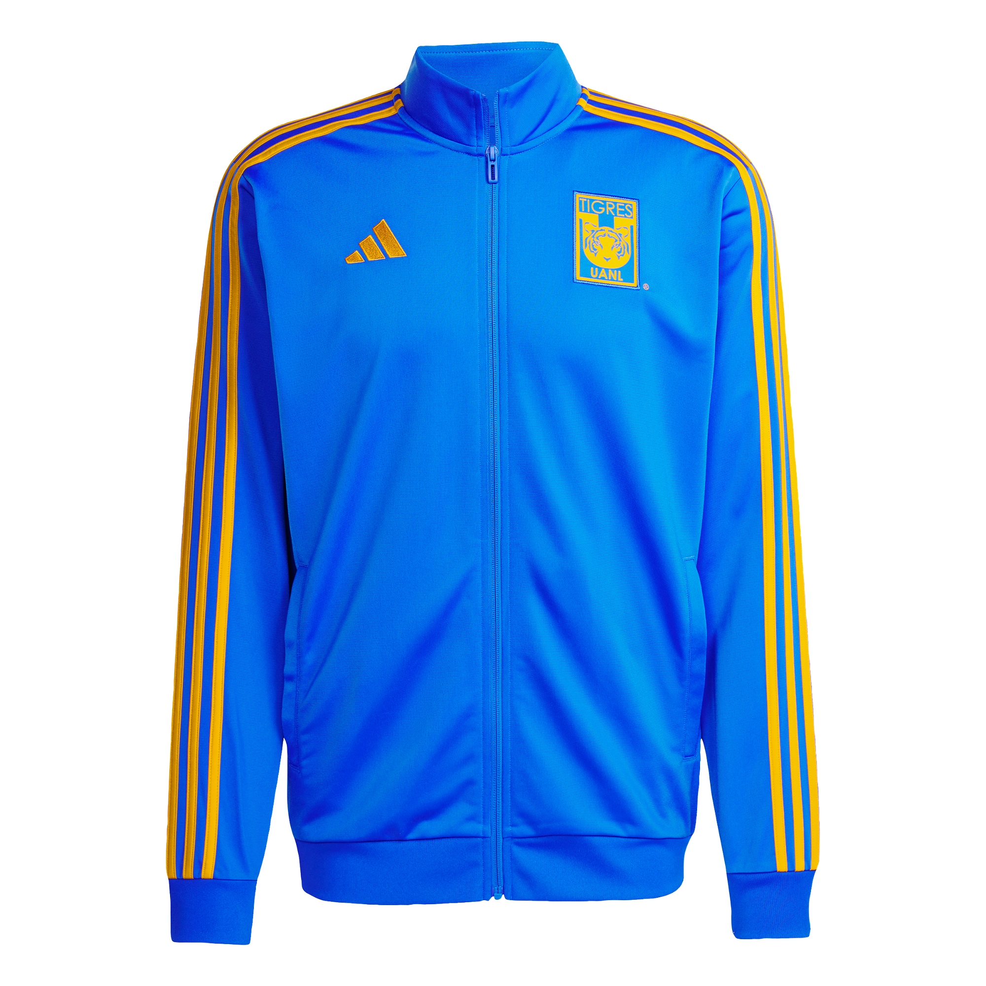Foto 2 pulgar | Chamarra Deportiva Tigres Uanl Dna Adidas Azul Hombre