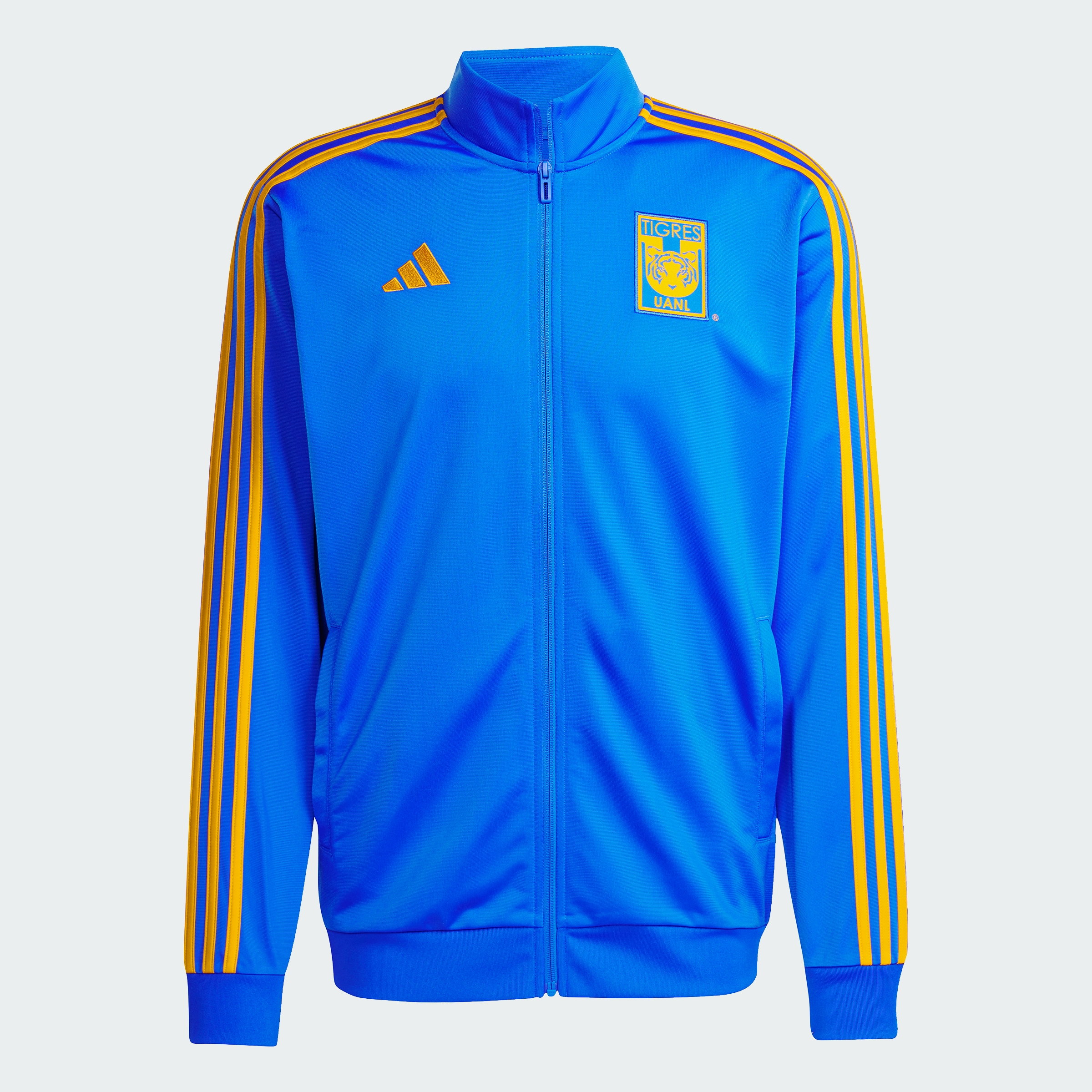 Foto 3 pulgar | Chamarra Deportiva Tigres Uanl Dna Adidas Azul Hombre