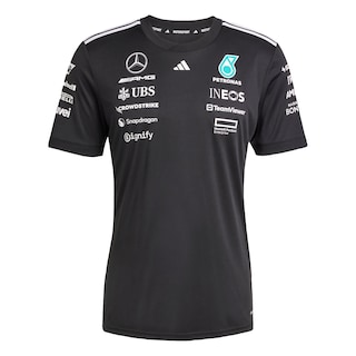 Foto 1 | Playera De Piloto Mercedes - Amg Petronas F1 Team Adidas Negro Mujer