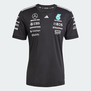 Foto 3 | Playera De Piloto Mercedes - Amg Petronas F1 Team Adidas Negro Mujer