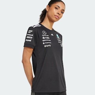 Foto 5 | Playera De Piloto Mercedes - Amg Petronas F1 Team Adidas Negro Mujer
