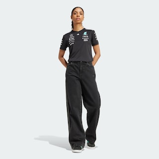 Foto 8 | Playera De Piloto Mercedes - Amg Petronas F1 Team Adidas Negro Mujer
