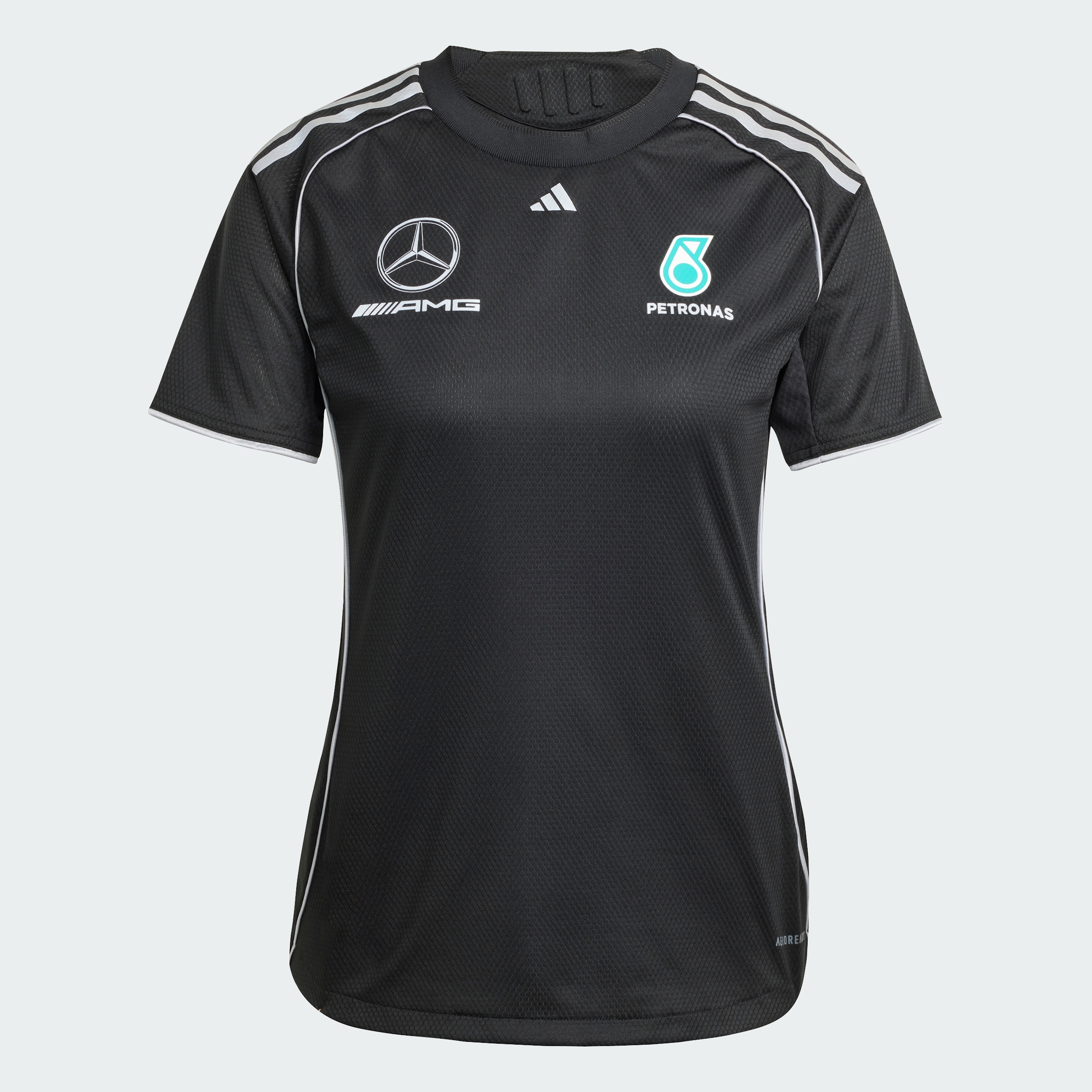 Foto 4 pulgar | Playera De Mecánico Mercedes - Amg Petronas F1 Team Adidas Negro Mujer