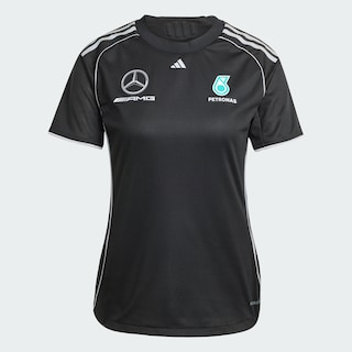 Foto 3 | Playera De Mecánico Mercedes - Amg Petronas F1 Team Adidas Negro Mujer
