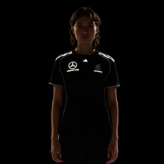 Foto 8 | Playera De Mecánico Mercedes - Amg Petronas F1 Team Adidas Negro Mujer