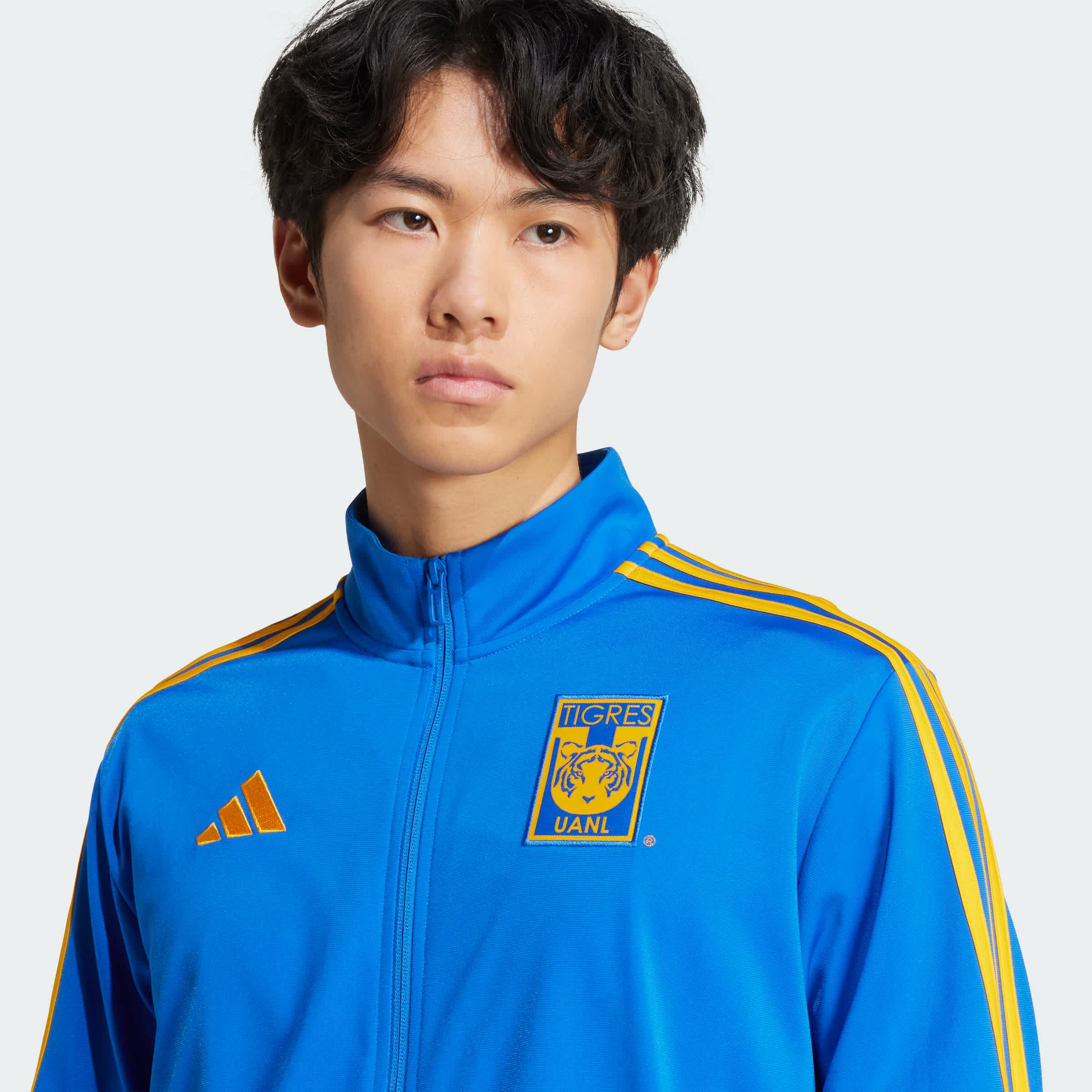 Foto 7 pulgar | Chamarra Deportiva Tigres Uanl Dna Adidas Azul Hombre