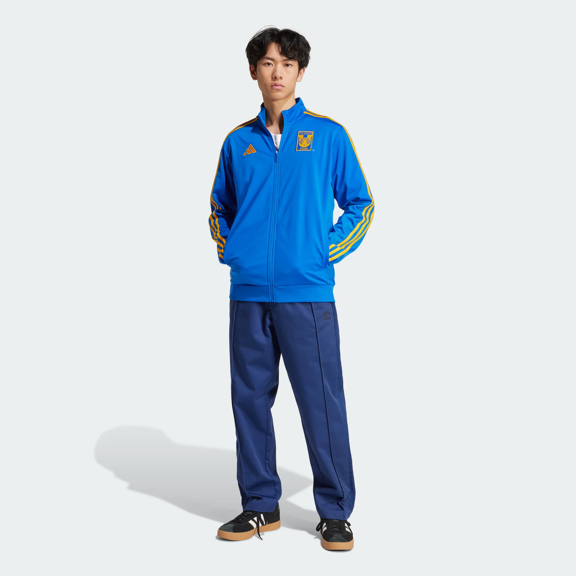 Foto 9 pulgar | Chamarra Deportiva Tigres Uanl Dna Adidas Azul Hombre