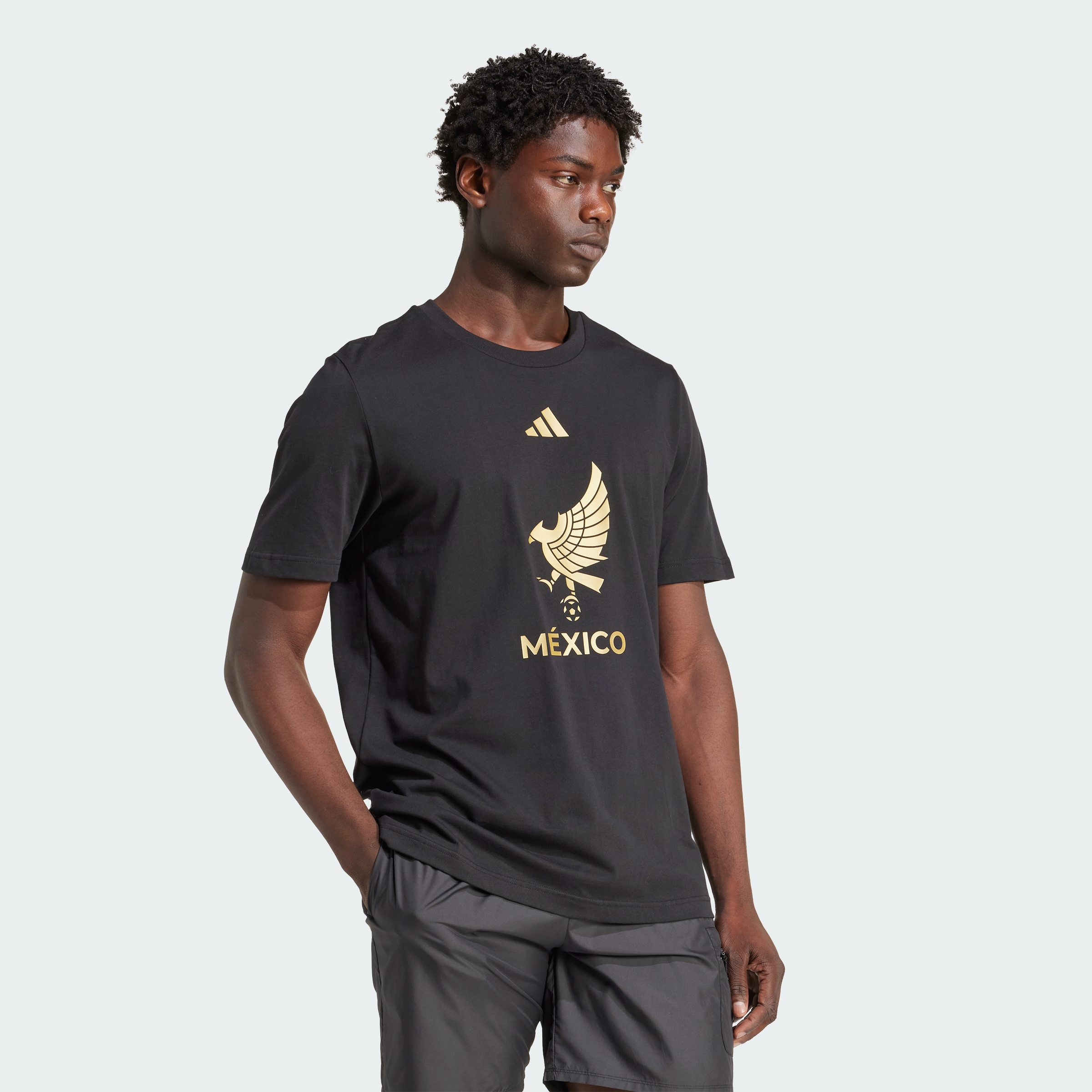 Foto 5 | Playera Selección Nacional De México 24/25 Adidas Negro Hombre