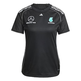 Foto 1 | Playera De Mecánico Mercedes - Amg Petronas F1 Team Adidas Negro Mujer