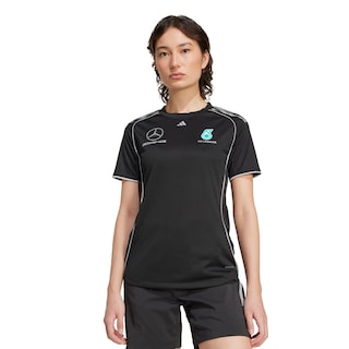 Foto 2 | Playera De Mecánico Mercedes - Amg Petronas F1 Team Adidas Negro Mujer