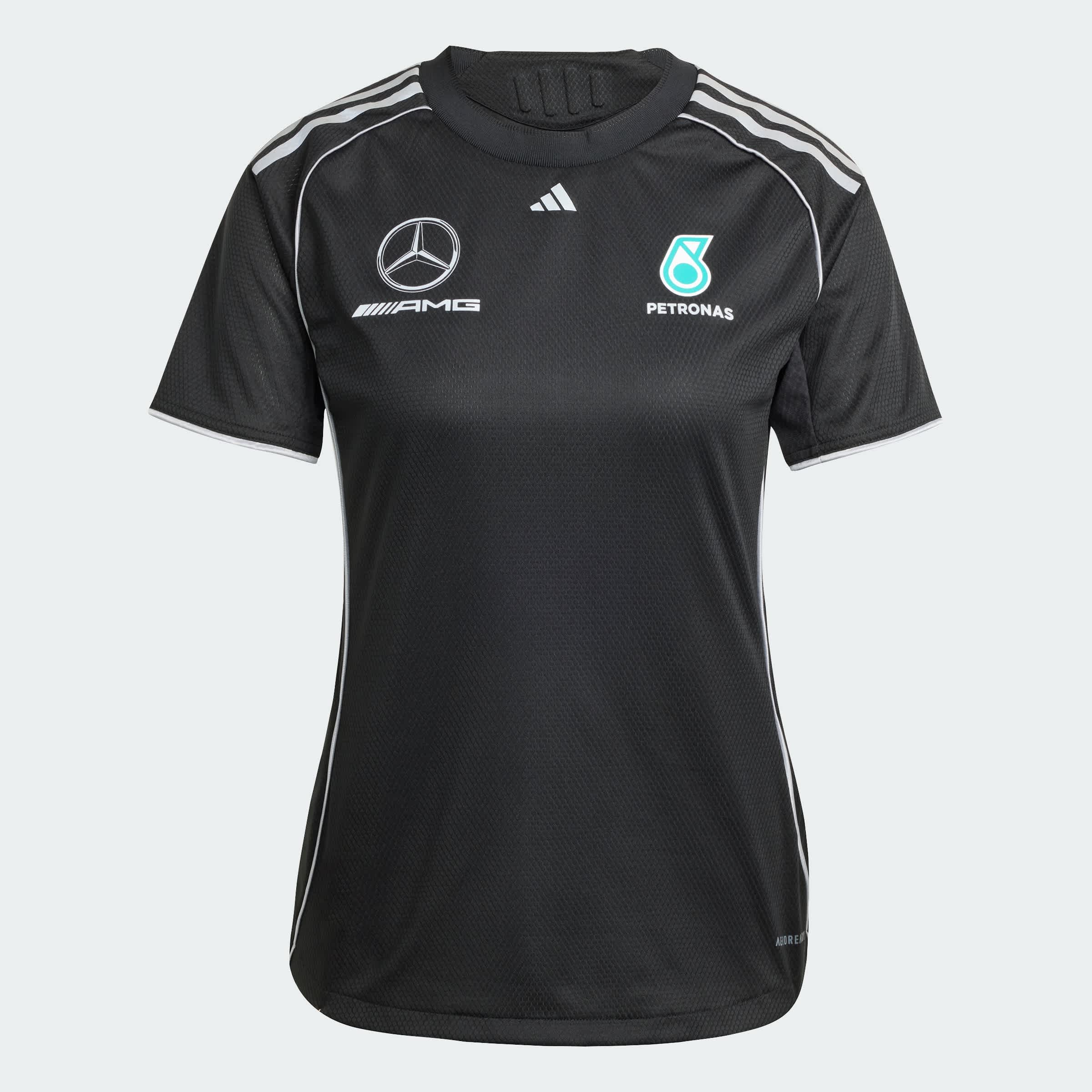 Foto 4 pulgar | Playera De Mecánico Mercedes - Amg Petronas F1 Team Adidas Negro Mujer