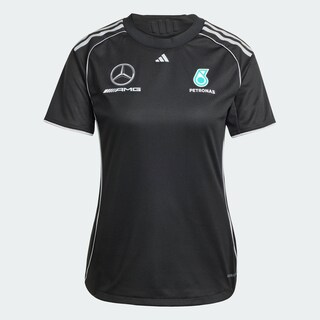 Foto 3 | Playera De Mecánico Mercedes - Amg Petronas F1 Team Adidas Negro Mujer
