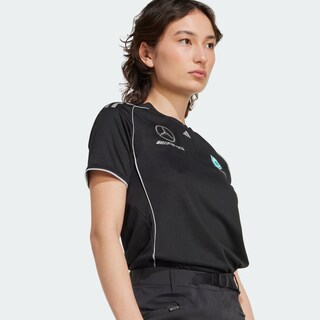 Foto 5 | Playera De Mecánico Mercedes - Amg Petronas F1 Team Adidas Negro Mujer