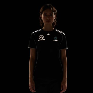 Foto 8 | Playera De Mecánico Mercedes - Amg Petronas F1 Team Adidas Negro Mujer