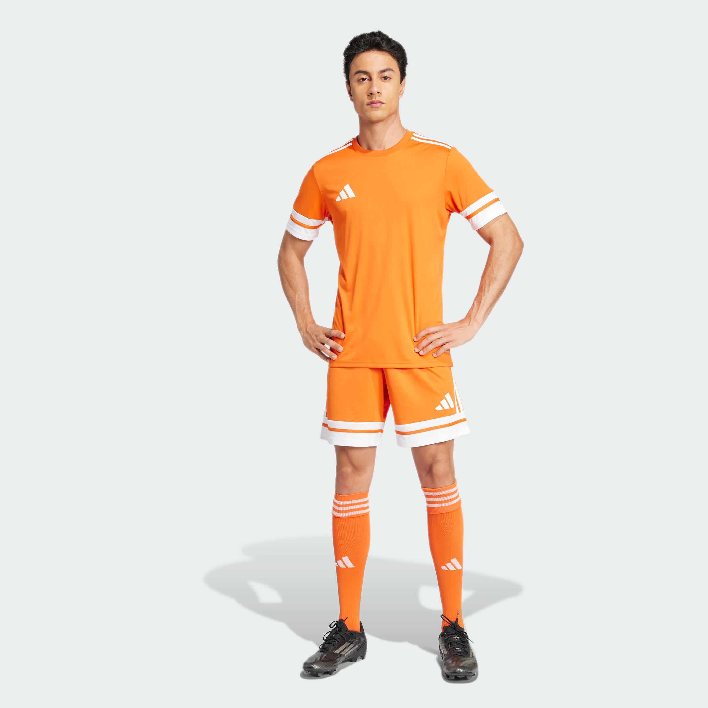 Foto 9 pulgar | Shorts Squadra 25 Adidas Naranja Hombre