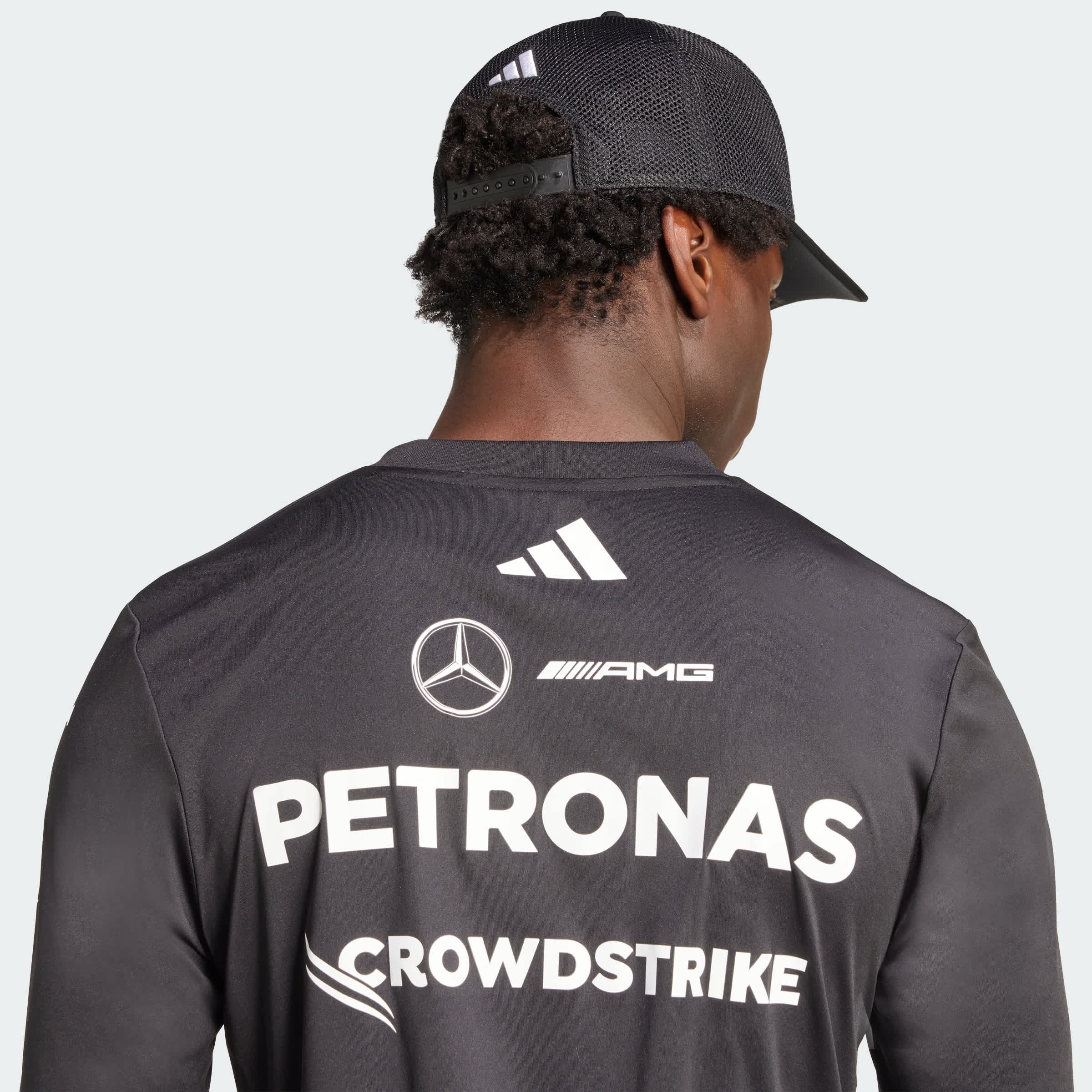 Foto 8 pulgar | Jersey Manga Larga De Piloto Mercedes - Amg Petronas Formula One Team Adidas Negro Hombre