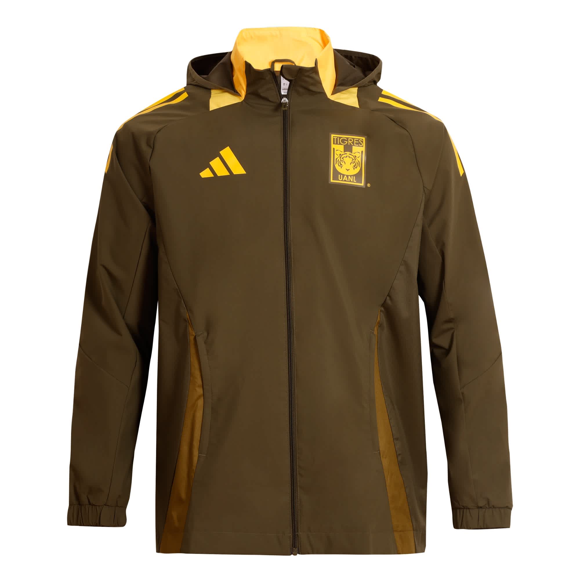 Foto 2 pulgar | Chamarra Tigres Uanl Adidas Verde Hombre