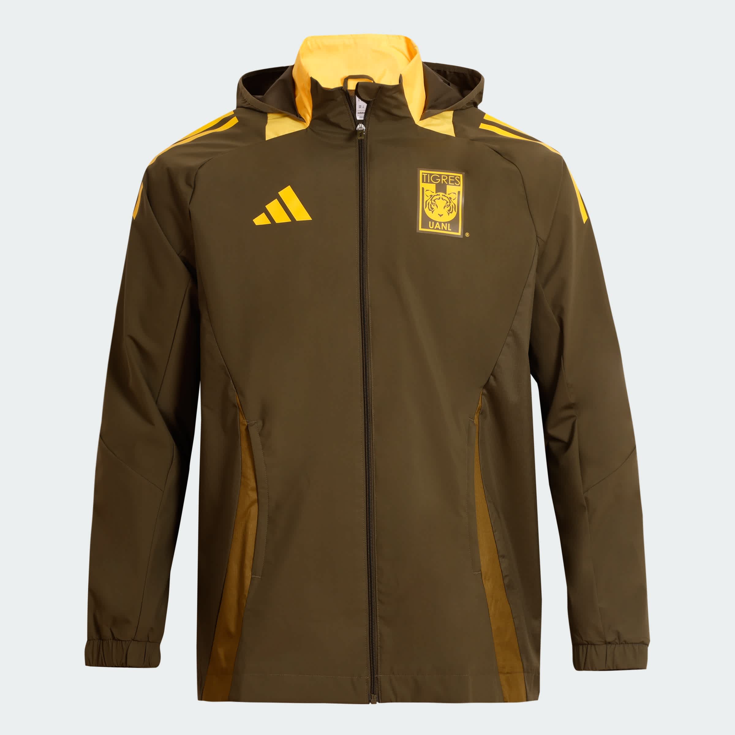 Foto 4 pulgar | Chamarra Tigres Uanl Adidas Verde Hombre