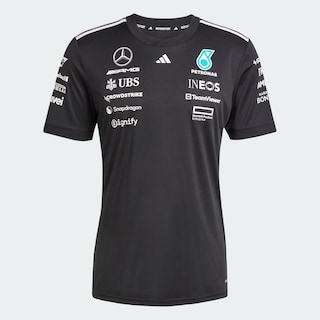 Foto 3 | Playera De Piloto Mercedes - Amg Petronas F1 Team Adidas Negro Mujer