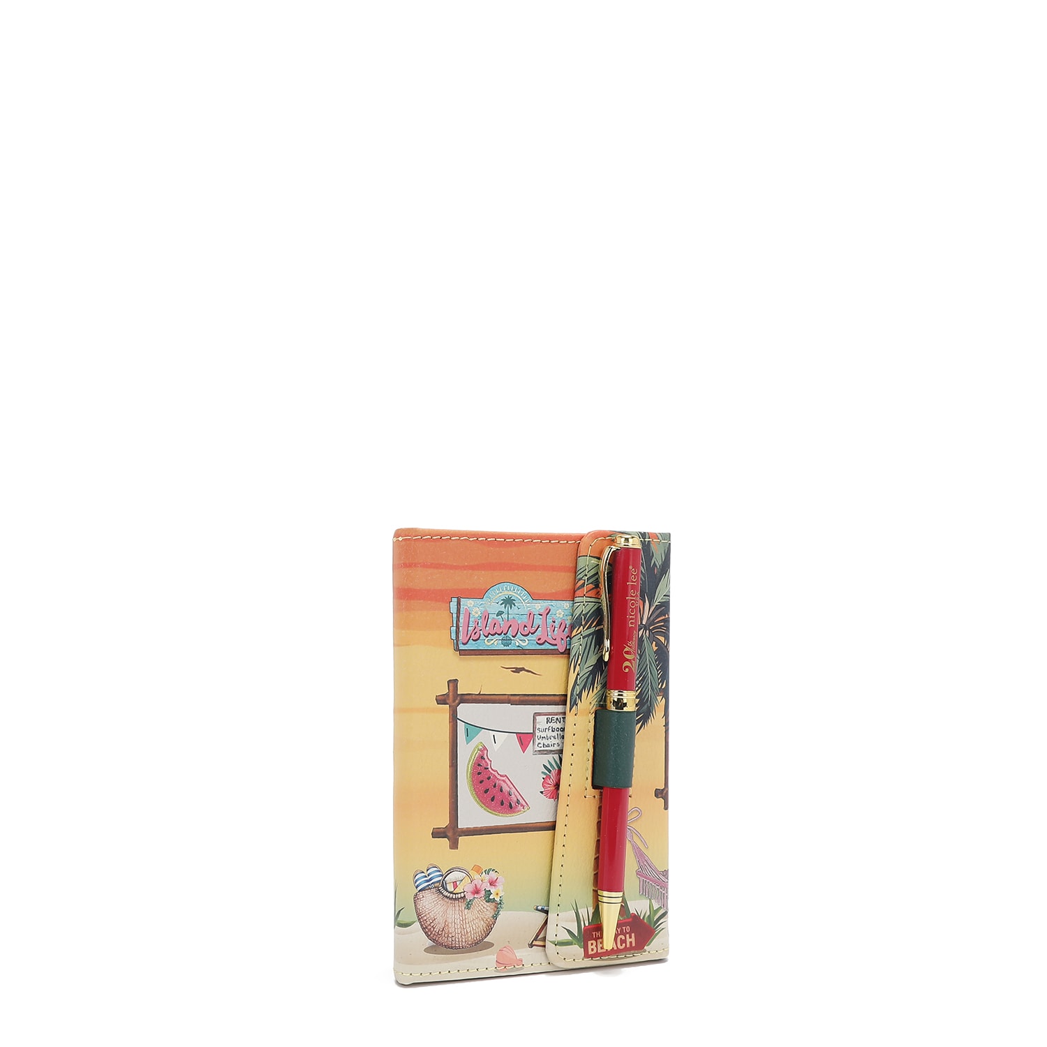 Libreta De Bolsillo C/pluma Nicole Lee Print Sun & Sand $279