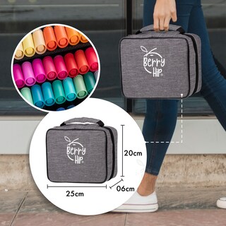Foto 5 | Berry Hip Set De Marcadores Doble Punta 0.4 Mm Y Pincel 1-4 Mm Colores Surtidos Ideal Lettering Y Dibujo (120 Piezas)