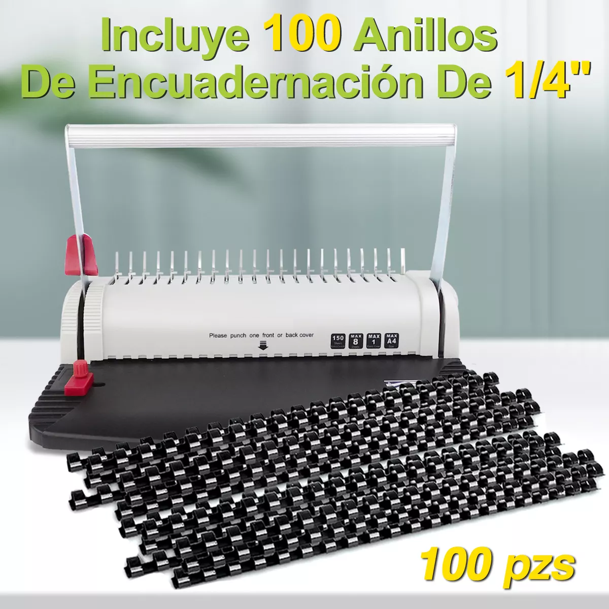 Foto 6 pulgar | Engargoladora para A4 y A5 Eo Safe Imports Esi-18356 Blanca