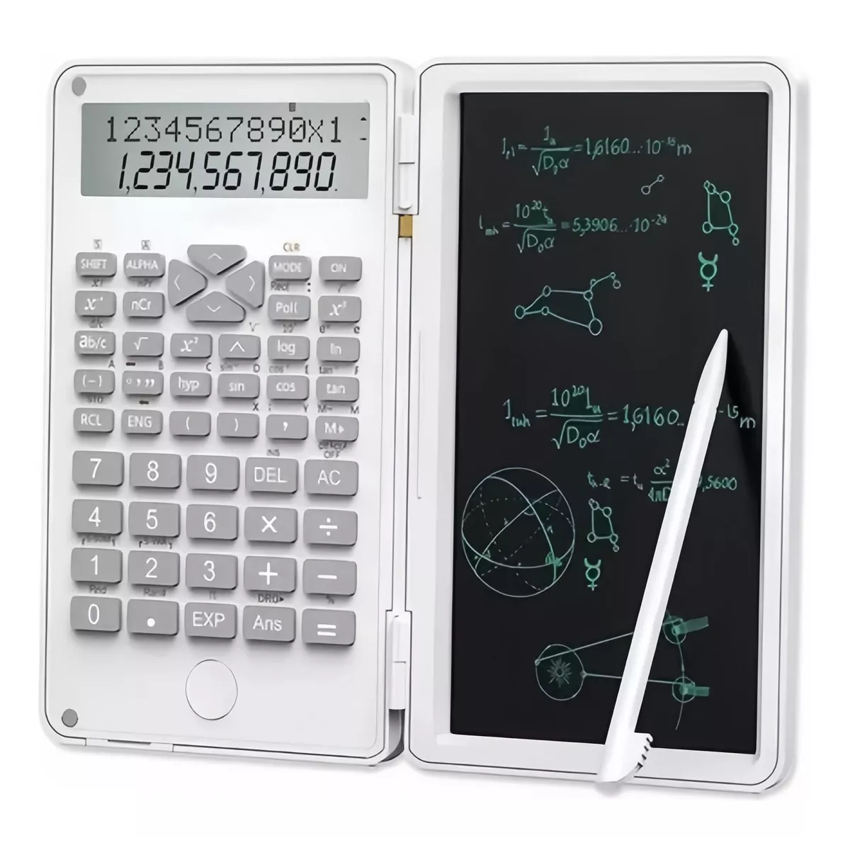 Foto 1 | Calculadora Científica C/tablet Inteligente Y 240 Funciones  Eo Safe Imports Esi-12663 Blanco