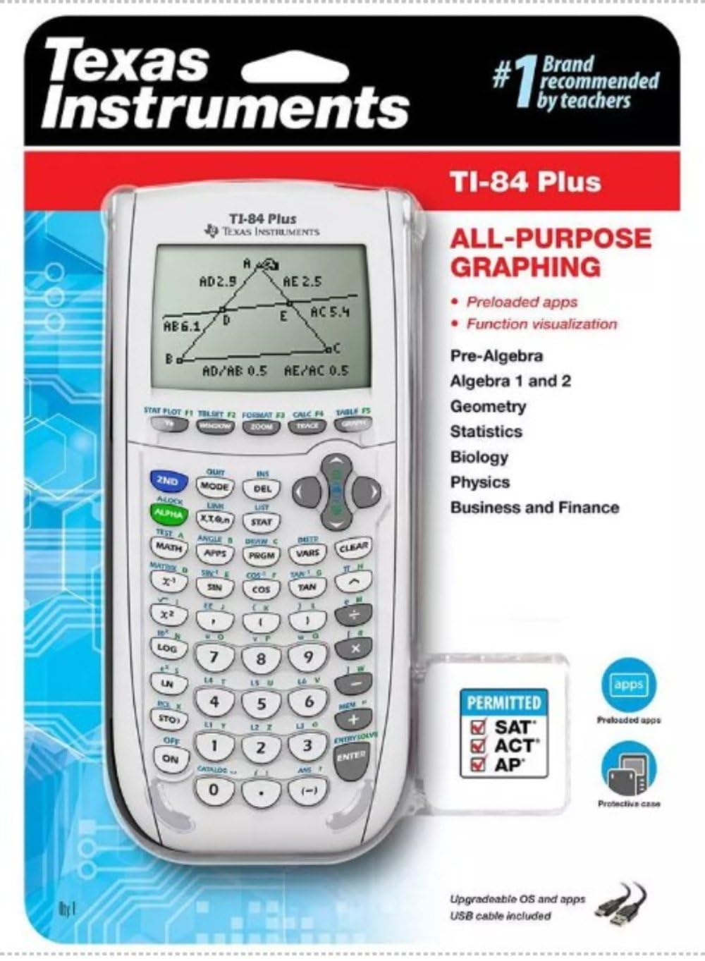 Foto 2 pulgar | Calculadora Gráfica Texas Instruments Ti-84 Plus, Color Blanco - Venta Internacional.