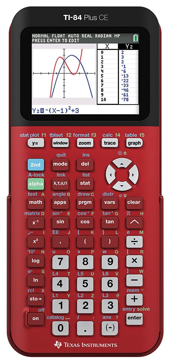 Foto 2 pulgar | Calculadora Gráfica Texas Instruments Ti-84 Plus Ce Red - Venta Internacional.