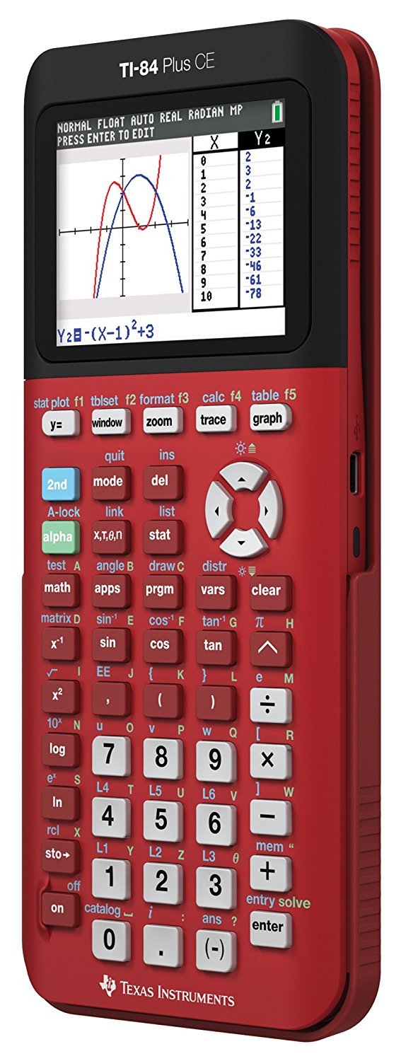 Foto 3 pulgar | Calculadora Gráfica Texas Instruments Ti-84 Plus Ce Red - Venta Internacional.