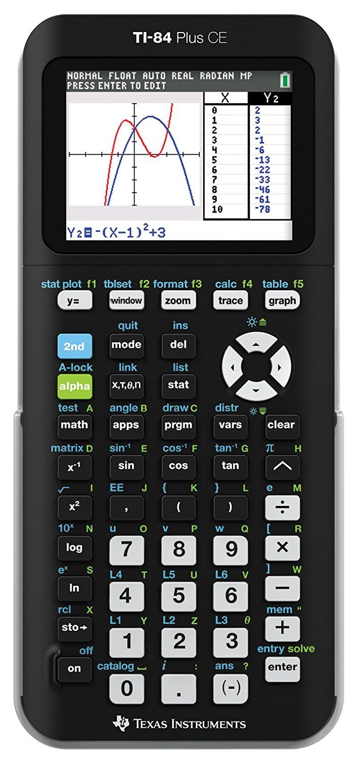 Foto 3 pulgar | Calculadora Gráfica Texas Instruments Ti-84 Plus Ce Negra - Venta Internacional.