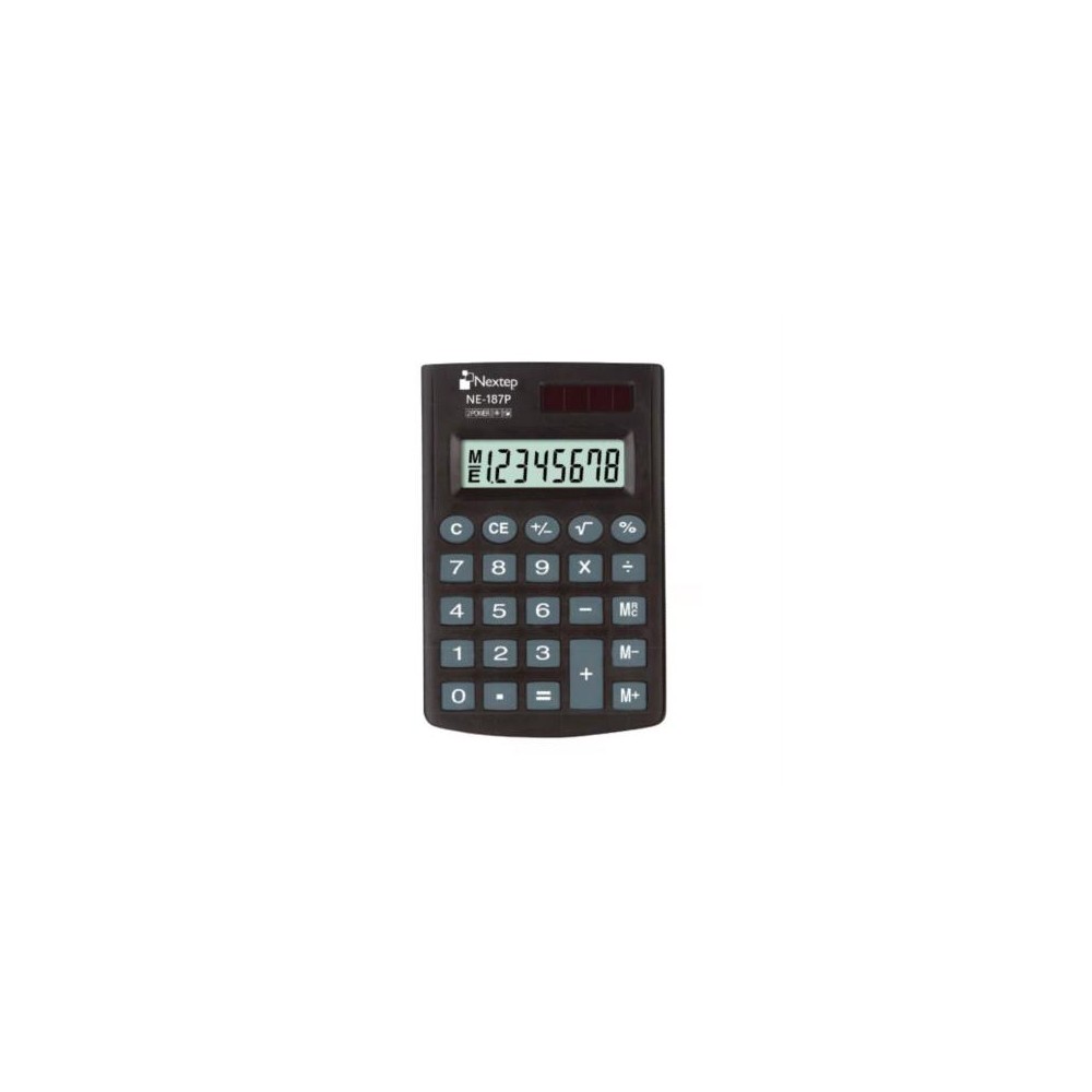 Foto 2 pulgar | Calculadora Nextep 8 Digitos De Bolsillo Con Cartera Solar/bateria