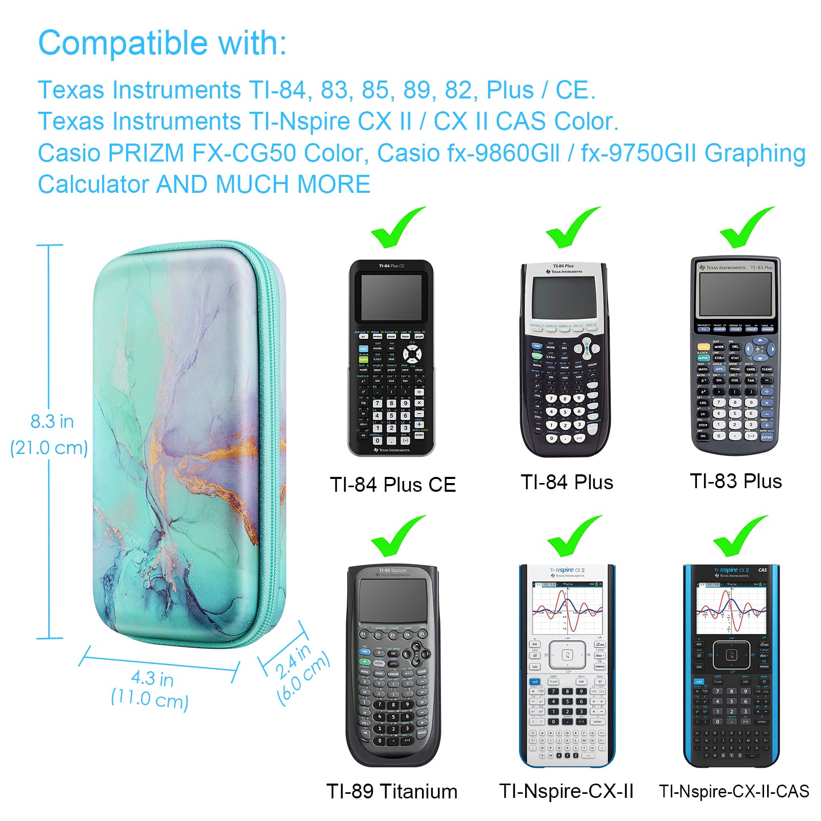 Foto 3 pulgar | Maletín De Transporte Fintie Para Calculadora Gráfica Ti-84 Plus Ce - Venta Internacional.
