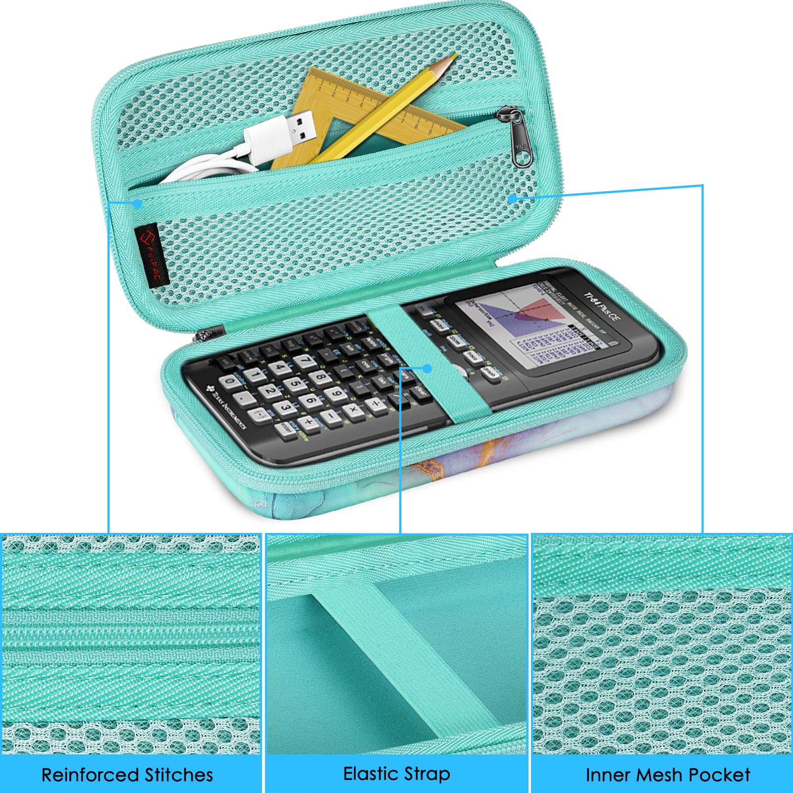 Foto 4 pulgar | Maletín De Transporte Fintie Para Calculadora Gráfica Ti-84 Plus Ce - Venta Internacional.